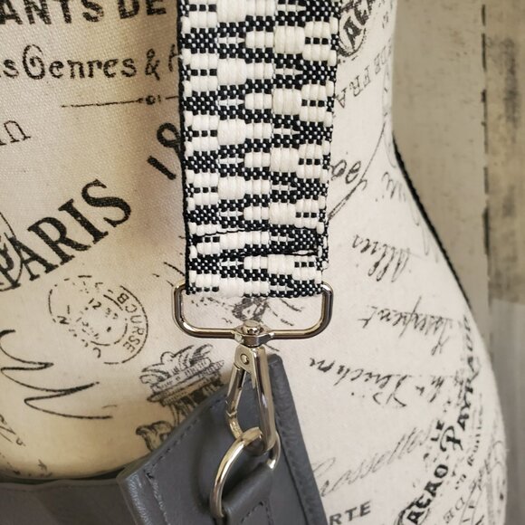 NWOT BAGS by PINAFORE VEGAN LEATHER CROSSBODY with GUITAR STRAP - Picture 4 of 11